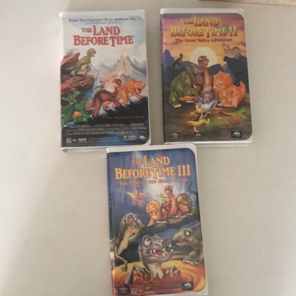 VHS movies: The Land Before Time I,II, and III. - Picture 1 of 9